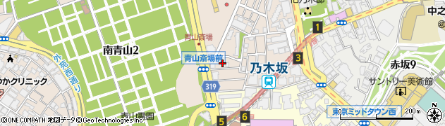 東京都港区南青山1丁目21周辺の地図