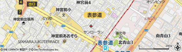 エスティック表参道店周辺の地図