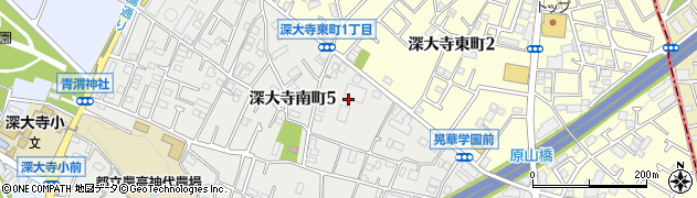 東京都調布市深大寺南町5丁目32周辺の地図