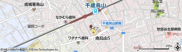 東京都世田谷区南烏山5丁目32周辺の地図