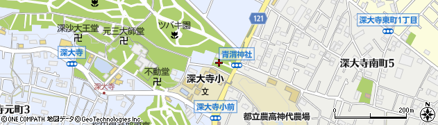 青渭神社周辺の地図