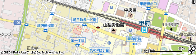 富士山税理士法人甲府事務所周辺の地図