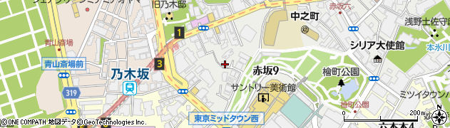 東京都港区赤坂9丁目5-15周辺の地図
