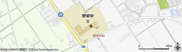 匝瑳市立野栄中学校周辺の地図