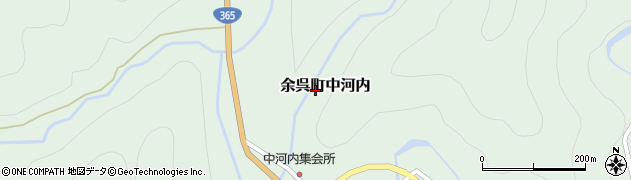 滋賀県長浜市余呉町中河内周辺の地図
