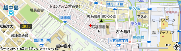 東京都江東区古石場周辺の地図