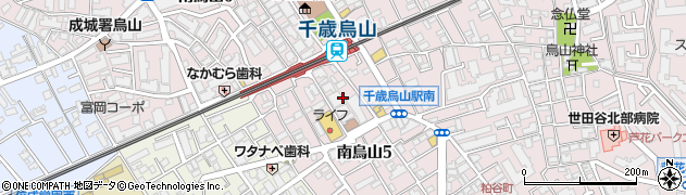 東京都世田谷区南烏山5丁目17周辺の地図