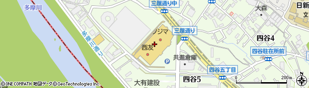ダイソー府中四谷ＳＣ店周辺の地図