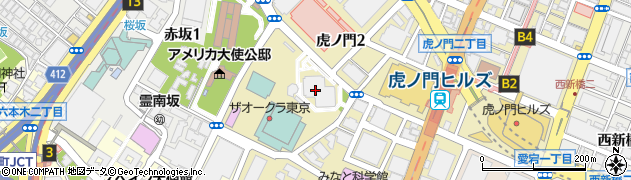 ファミリーマート虎ノ門ツインビル店周辺の地図