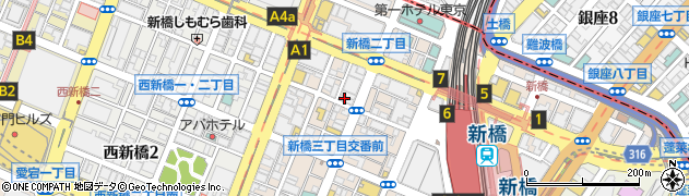 アルファウェーブ新橋店周辺の地図
