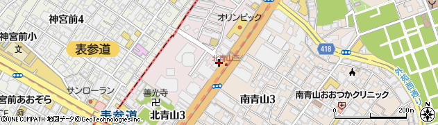 東京都港区北青山3丁目5-4周辺の地図