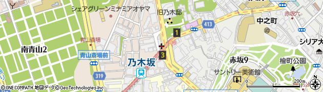 東京都港区南青山1丁目25周辺の地図