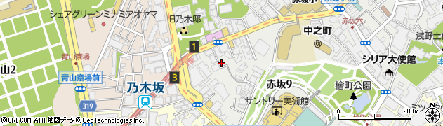 東京都港区赤坂9丁目5-20周辺の地図
