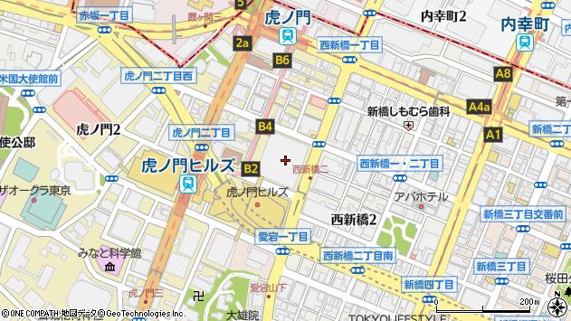〒105-6416 東京都港区虎ノ門 虎ノ門ヒルズビジネスタワー（１６階）の地図