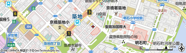 セコム株式会社　東京本部築地支社周辺の地図