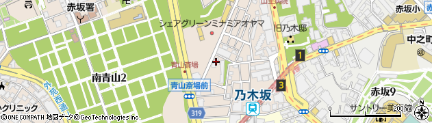 東京都港区南青山1丁目18-14周辺の地図