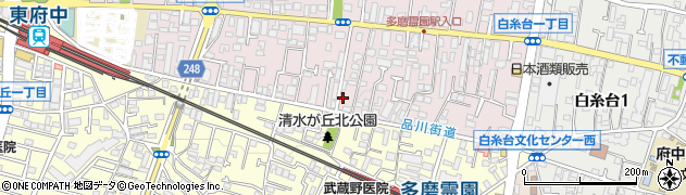 東京都府中市若松町1丁目14-45周辺の地図