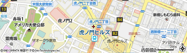 東京都港区虎ノ門2丁目5周辺の地図