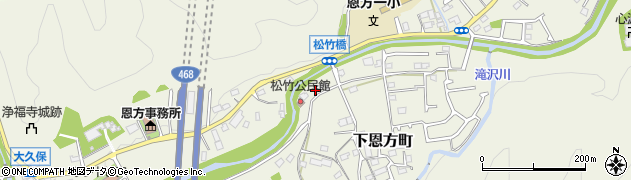 東京都八王子市下恩方町2136周辺の地図