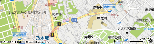 東京都港区赤坂9丁目5-1周辺の地図