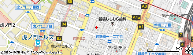 東京都港区西新橋1丁目22周辺の地図