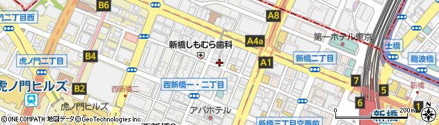 東京都港区西新橋1丁目13-6周辺の地図