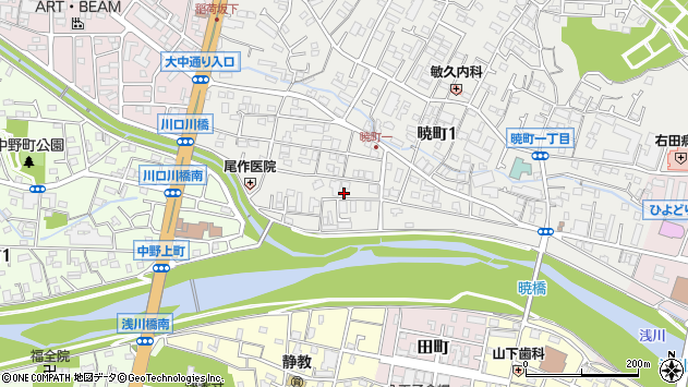 〒192-0043 東京都八王子市暁町の地図