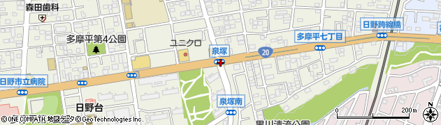 泉塚周辺の地図