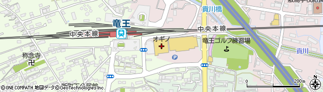 オギノ竜王駅前店周辺の地図