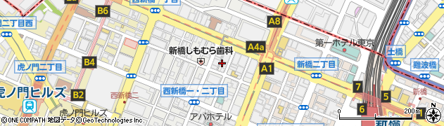 東京都港区西新橋1丁目13-7周辺の地図