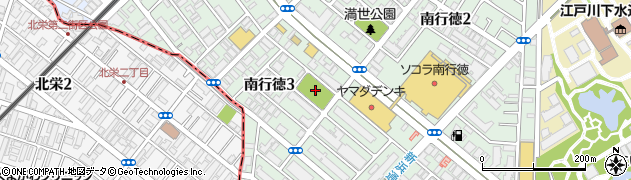中江川添公園周辺の地図