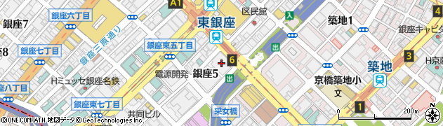 ニッポンレンタカー東銀座駅前営業所周辺の地図