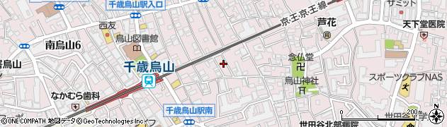 東京都世田谷区南烏山5丁目8周辺の地図