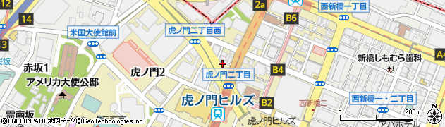 東京都港区虎ノ門2丁目5-19周辺の地図