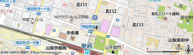 ファミリーマート甲府駅北口店周辺の地図
