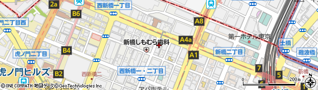 東京都港区西新橋1丁目12周辺の地図