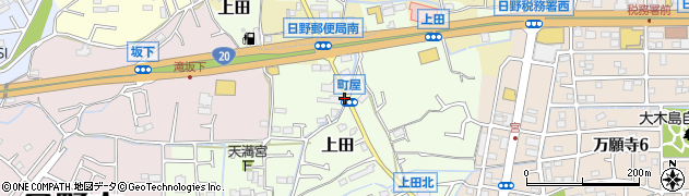 町屋周辺の地図