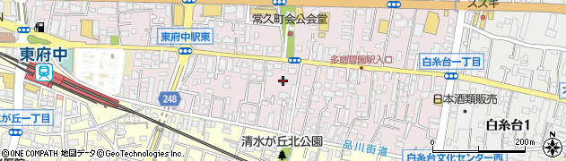 東京都府中市若松町1丁目14-1周辺の地図