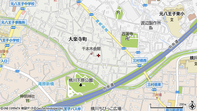 〒193-0816 東京都八王子市大楽寺町の地図