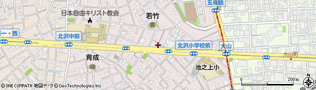 東京都世田谷区北沢5丁目6周辺の地図