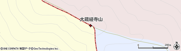 大蔵経寺山周辺の地図