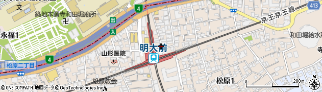 田坂ビル周辺の地図