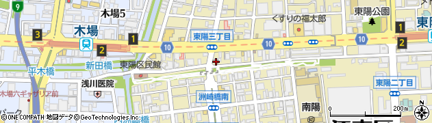 江東洲崎橋郵便局 ＡＴＭ周辺の地図
