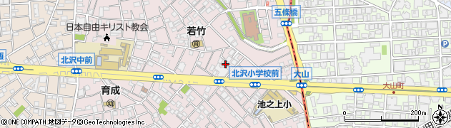 東京都世田谷区北沢5丁目5周辺の地図