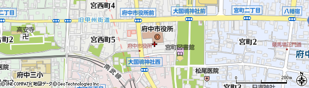 東京都府中市宮西町2丁目周辺の地図