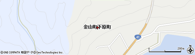岐阜県下呂市金山町下原町周辺の地図