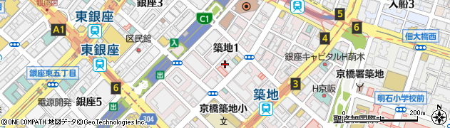 築地すし鮮 総本店周辺の地図