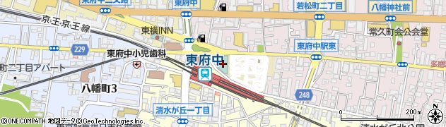 東京都府中市若松町1丁目4周辺の地図