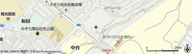 千葉県四街道市中野周辺の地図