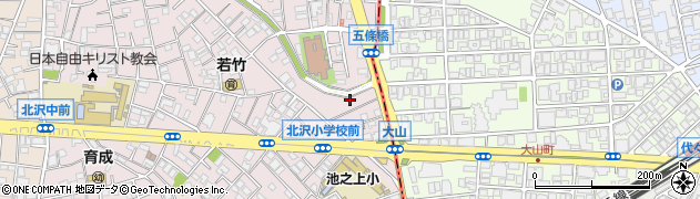 東京都世田谷区北沢5丁目23周辺の地図